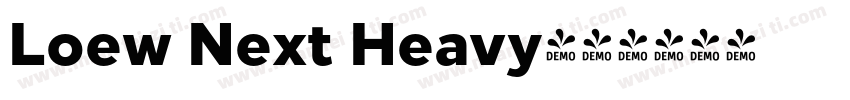 Loew Next Heavy字体转换